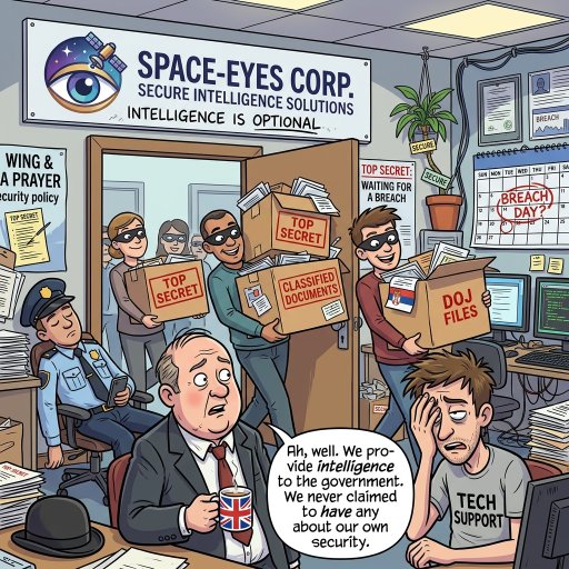 Intelligence is clearly optional now. Apparently, being an intelligence corporation serving the US Department of Justice and Armed Forces doesn't actually mean you have to be intelligent about security. Space-eyes let a Serbian hacking group wander off with highly confidential documents, proving once again that top-secret really just means 'waiting for a breach.' To avoid this recurring nightmare, we might try actually verifying our suppliers' security instead of just hoping for the best and relying on a wing and a prayer.
