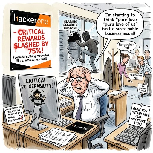 HackerOne decides bugs are 75% cheaper