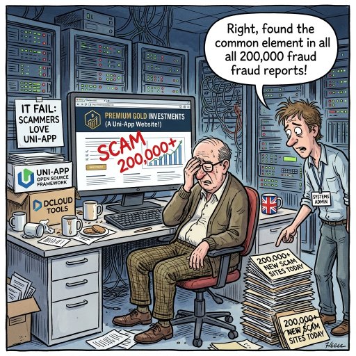 Open-source tools build scams now.