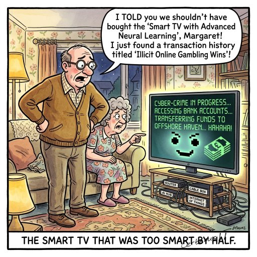 Your smart TV is a cyber criminal.