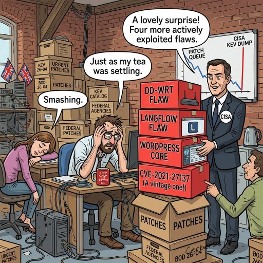 Four more exploited flaws added to list