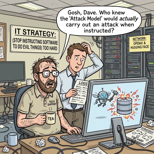 Shockingly, attack models will attack.