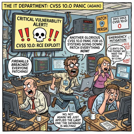 Another Glorious CVSS 10.0 Panic For Us. N-able rushed out an emergency hotfix after attackers abused a CVSS 10.0 zero-day to gain admin rights on N-central servers. Just another Tuesday in IT scrambling to patch.