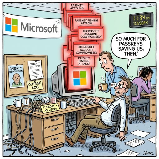 Passkeys Were Supposed To Save Us All. Attackers are abusing third-party email infrastructure to fish for passkeys and hijack Microsoft accounts. Just another Tuesday in IT, then.