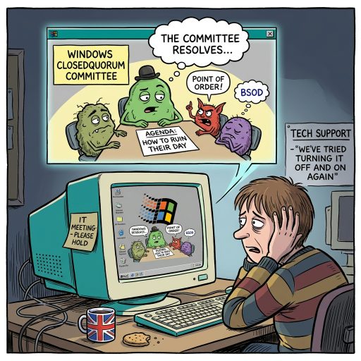 Now Windows Malware Forms Committees. Windows malware CLOSEDQUORUM now relies on up to four AI models democratically voting on how to ruin your day. Even our digital infections have pointless committee meetings now.
