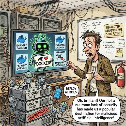 AI Botnets Love Exposed Docker Hosts. Carbonato malware is invading exposed Docker daemons to deploy Telegram-steered AI tools. Just what our neglected infrastructure needed to truly shine.