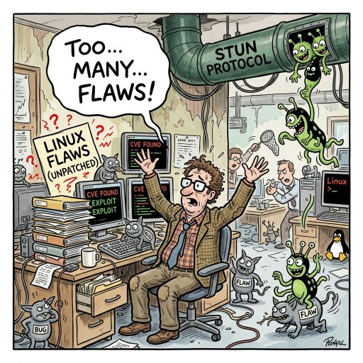 Dozens Of Linux Flaws Go Unpatched. The ClingSTUN backdoor is busy abusing the STUN protocol and dozens of flaws to spread on Linux. Why bother fixing vulnerabilities when malware propagates so well?