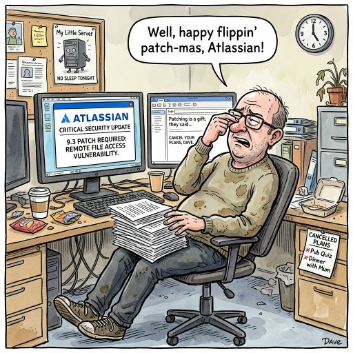 Atlassian Gifts Us Another Patch Cycle. Atlassian rolled out a 9.3 flaw letting strangers read web root files on self-hosted servers. Cancel your evening plans, admins.