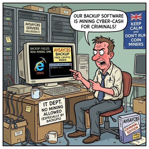 Backup Tools Now Mine Crypto For Free. AhsayCBS backup flaws are being used to seize devices and drop crypto miners dressed up as Microsoft Edge. Just another Tuesday in backup hell.