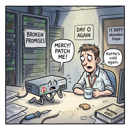 Network Gear Begs For Mercy Again. F5 and Juniper have patched critical flaws allowing full device takeover. Just another Tuesday in IT as our network kit crumbles.