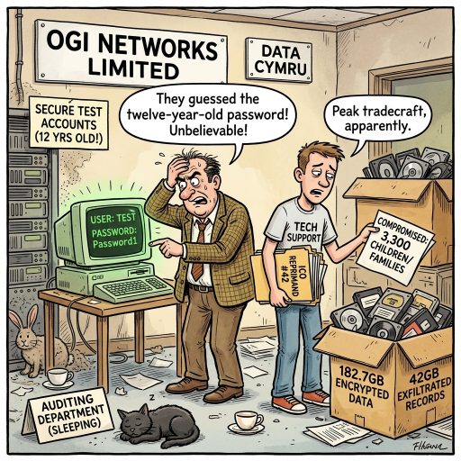 Twelve Years Of Password1 Mastery. An unmanaged test account running 'Password1' for twelve years finally gifted attackers access to Welsh systems. Why do we even bother setting policy?